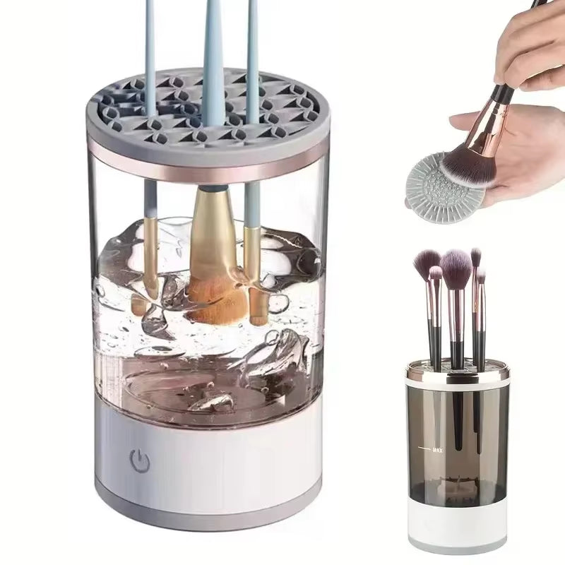 3 in 1 Electric Makeup Brush Cleaner USB Portable Makeup Brushes Lazy Cleaning Brush Tool Automatic Makeup Brush Cleaning