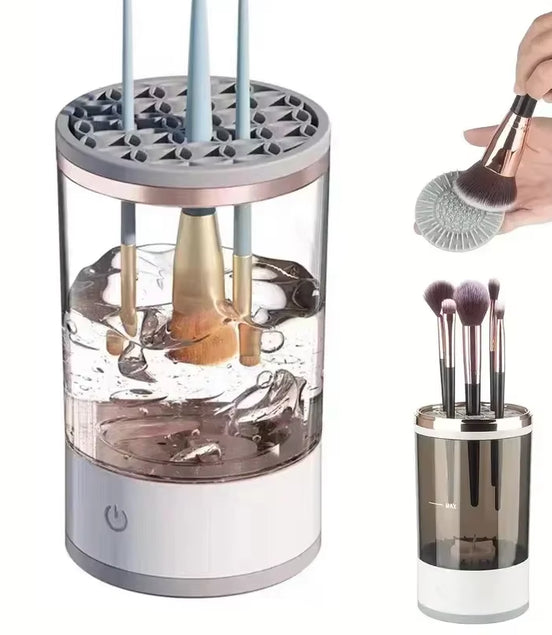 3 in 1 Electric Makeup Brush Cleaner USB Portable Makeup Brushes Lazy Cleaning Brush Tool Automatic Makeup Brush Cleaning