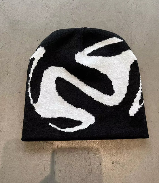 Women Hat Knitting Beanies Goth Tooth Caps Men Y2K Streetwear Winter Fashion Pullover Kpop Harajuku Vintage Warm Hip Hop Unisex