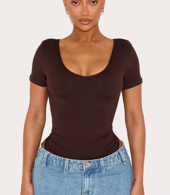 Women'S Short Sleeve Bodysuit