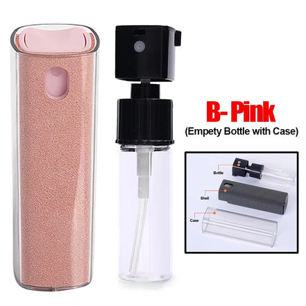 2In1 Microfiber Screen Cleaner Spray Bottle Mobile Phone Tablet Computer TV Display Screen Cleaning Wipe Cloth without Alcohol