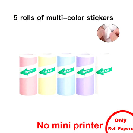 Mini Printer, Portable Thermal Printer Efficiently and Quickly, Inkless Pocket Photo Printer for Study Notes, Pictures, DIY