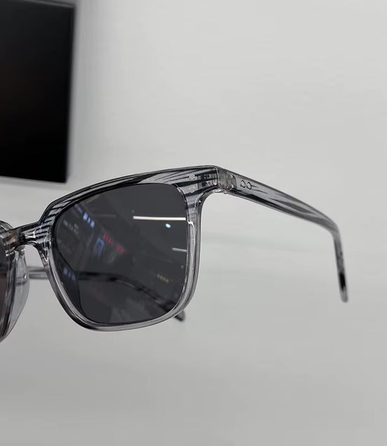 New Small Box Sunglasses Female Trendy Retro Korean Sunglasses Male Trendy round Face Net Red Plain Thin Glasses