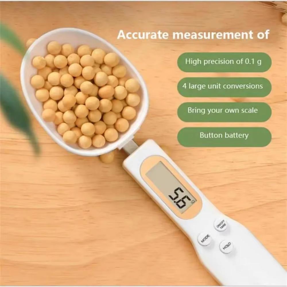 Electronic Kitchen Scale 500 Grams 0.1 Gram Spoon Scale Displays Digital Weight Measurement of the Spoon - Mini Kitchen Tool For