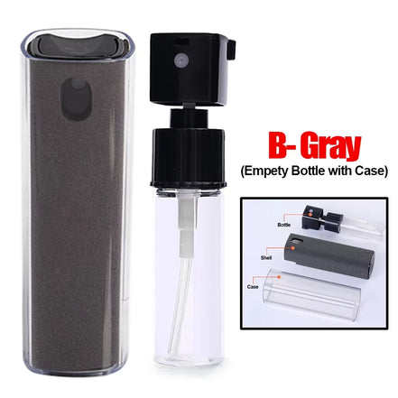 2In1 Microfiber Screen Cleaner Spray Bottle Mobile Phone Tablet Computer TV Display Screen Cleaning Wipe Cloth without Alcohol