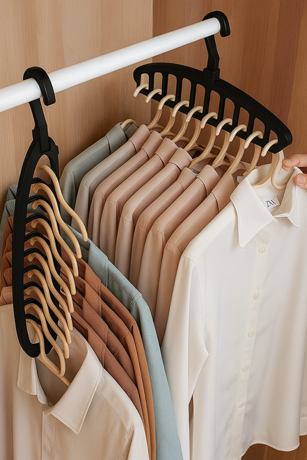 Folding Multi-Hole Clothes Hanger