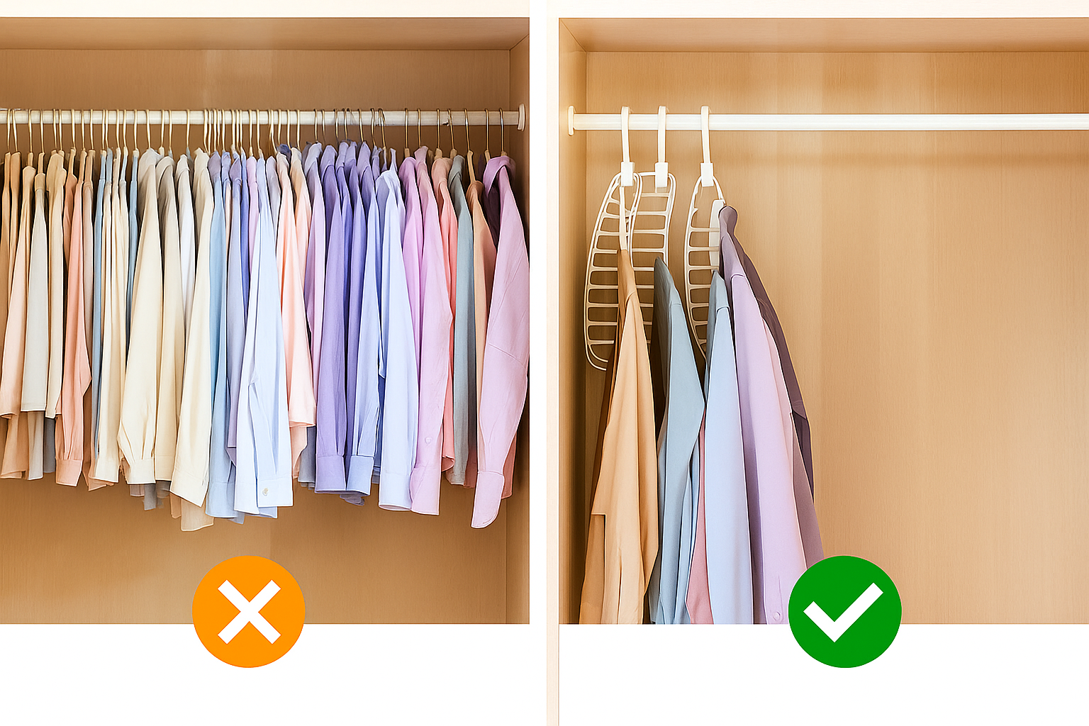 Folding Multi-Hole Clothes Hanger