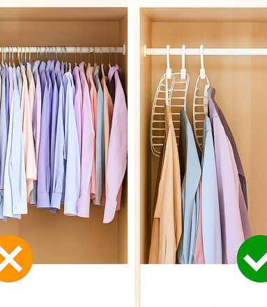 Folding Multi-Hole Clothes Hanger