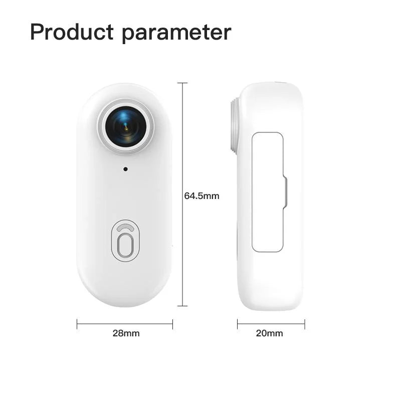 2025 Magnetic 4K POV Cam Small Sports Recorder Helmet Bike Mount Mini Cam Wireless Mic Ultra Portable DV Vlog Action Recording