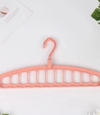 Folding Multi-Hole Clothes Hanger Non-Slip Storage Rack Space Saving Clothes Rack Organizers for Wardrobe Jeans Trousers Scarf
