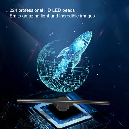 3D Hologram Fan 2000X224 Clear Custom Editing 3D Hologram Fan Wifi Projector for Business