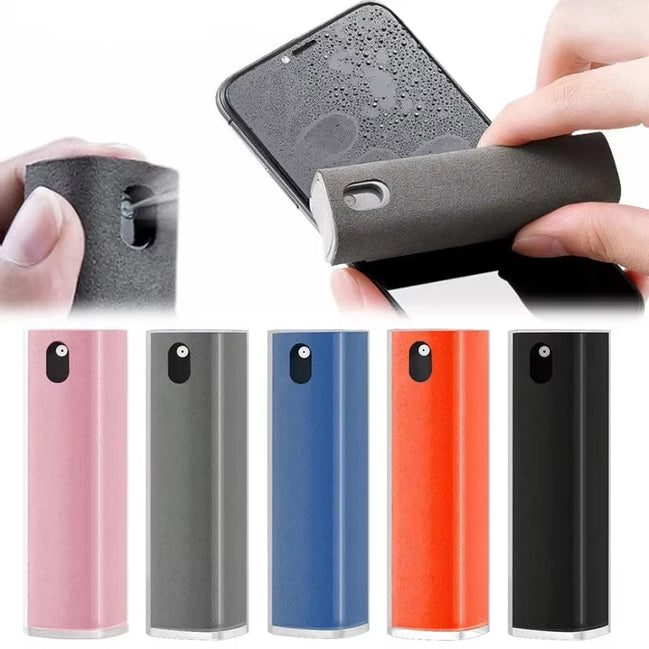 2In1 Microfiber Screen Cleaner Spray Bottle Mobile Phone Tablet Computer TV Display Screen Cleaning Wipe Cloth without Alcohol