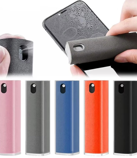 2In1 Microfiber Screen Cleaner Spray Bottle Mobile Phone Tablet Computer TV Display Screen Cleaning Wipe Cloth without Alcohol