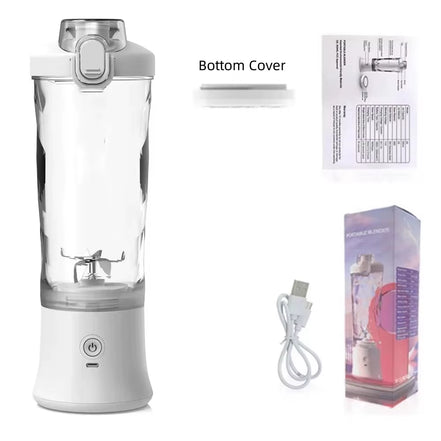 New Portable Blender 600ML Electric Juicer Fruit Mixers 4000Mah USB Rechargeable Mini Smoothie Blender Orange Juicer Machine