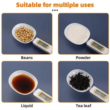 Electronic Kitchen Scale 500 Grams 0.1 Gram Spoon Scale Displays Digital Weight Measurement of the Spoon - Mini Kitchen Tool For
