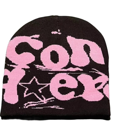 Y2K Beanie Hat Slouchy Beanie Vintage Beanie Warm Beanie Halloween Accessories Slouchy Beanies High School Teens