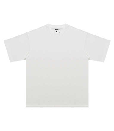 Summer New Cotton T-Shirt Men'S Retro Washed Distressed Short Sleeve Drop Shoulder Loose Fashion Brand