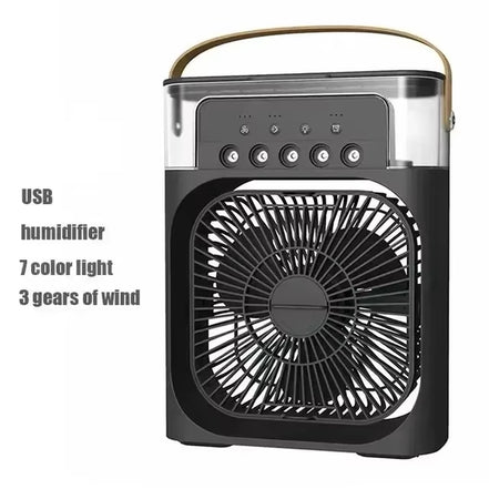Hot Sale! Home - Portable Fan Air Conditioner: 3-In-1 Design with Humidifier USB Electric LED Night Light