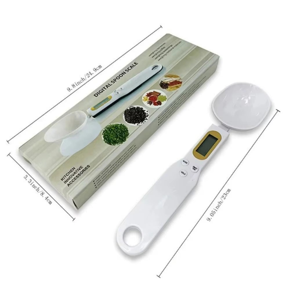 Electronic Kitchen Scale 500 Grams 0.1 Gram Spoon Scale Displays Digital Weight Measurement of the Spoon - Mini Kitchen Tool For