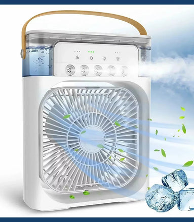 Hot Sale! Home - Portable Fan Air Conditioner: 3-In-1 Design with Humidifier USB Electric LED Night Light