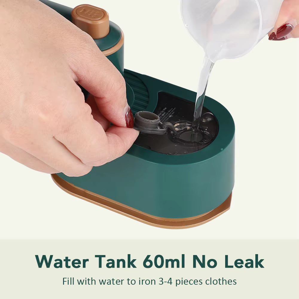 Mini Handheld Steam Iron Foldable 180 Rotating Wet Dry Ironing Machine Household Travel Fast Heating for Clothes Fabric Wrinkle