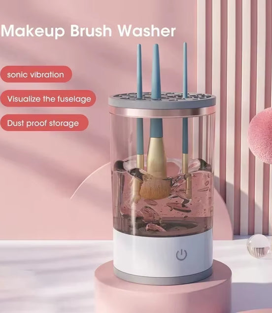 3 in 1 Electric Makeup Brush Cleaner USB Portable Makeup Brushes Lazy Cleaning Brush Tool Automatic Makeup Brush Cleaning
