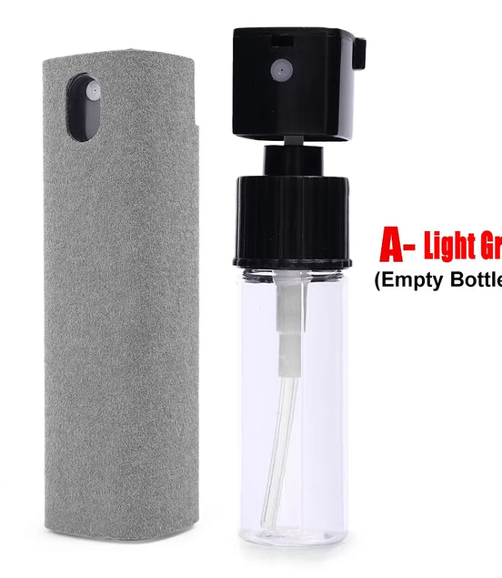 2In1 Microfiber Screen Cleaner Spray Bottle Mobile Phone Tablet Computer TV Display Screen Cleaning Wipe Cloth without Alcohol