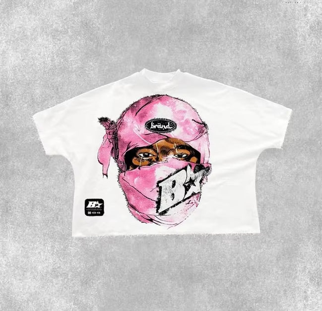 Retro Loose Casual Graphic T Shirts Y2K Harajuku Hip Hop Short Sleeved Men and Women Oversized T Shirt Goth Rock Tops Streetwear