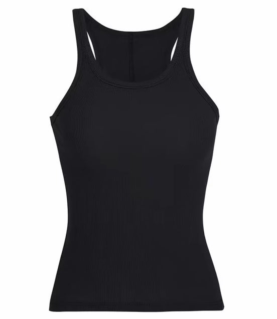 Solid Color Basic Ribbed Knitted Tank Top Women Summer Vintage Sleeveless Camis 90S Cool Girls Streetwear Green Soft Tees